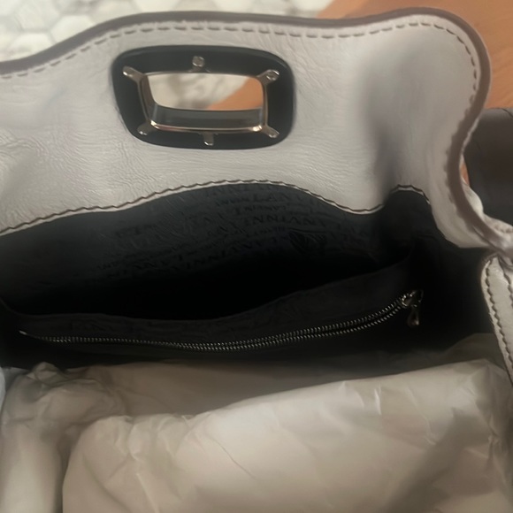 Brand new, never used beautiful Lanvin gray leather bag. - Picture 2 of 3